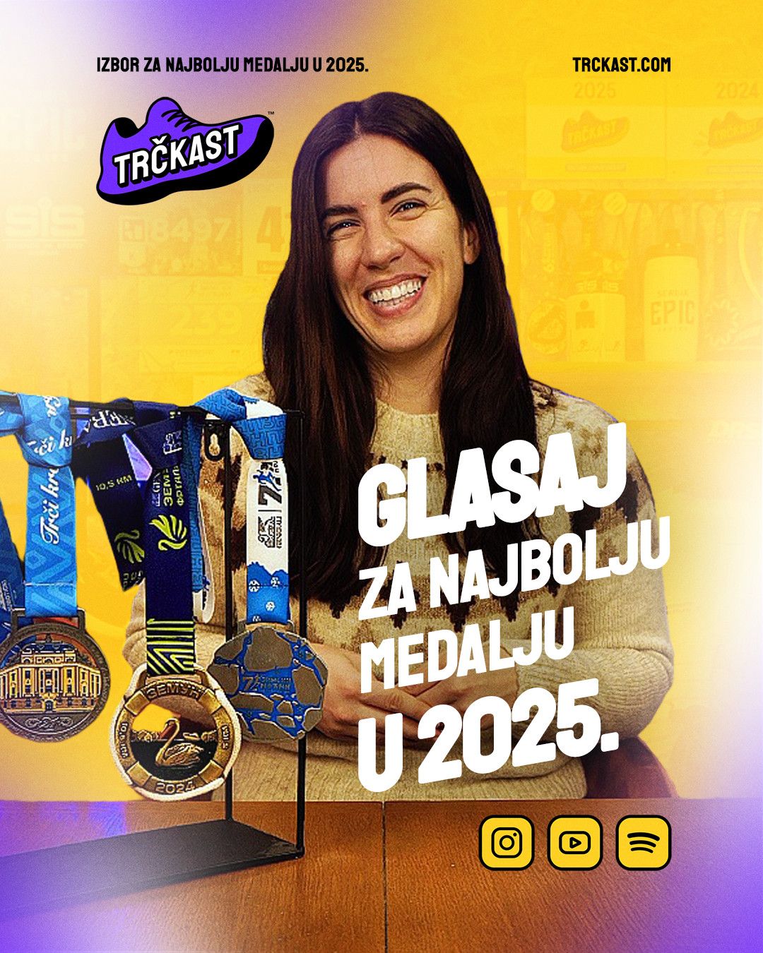 Trckast NAJBOLJA MEDALJA 2025 - Trčkast